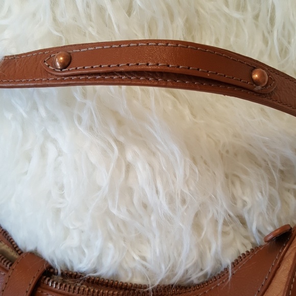 Kate Landry Hobo, two tone brown w/copper hardware - Picture 6 of 8